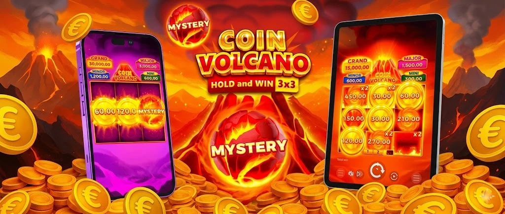 Coin Volcano – Sessions en argent réel sur plateforme sécurisée
